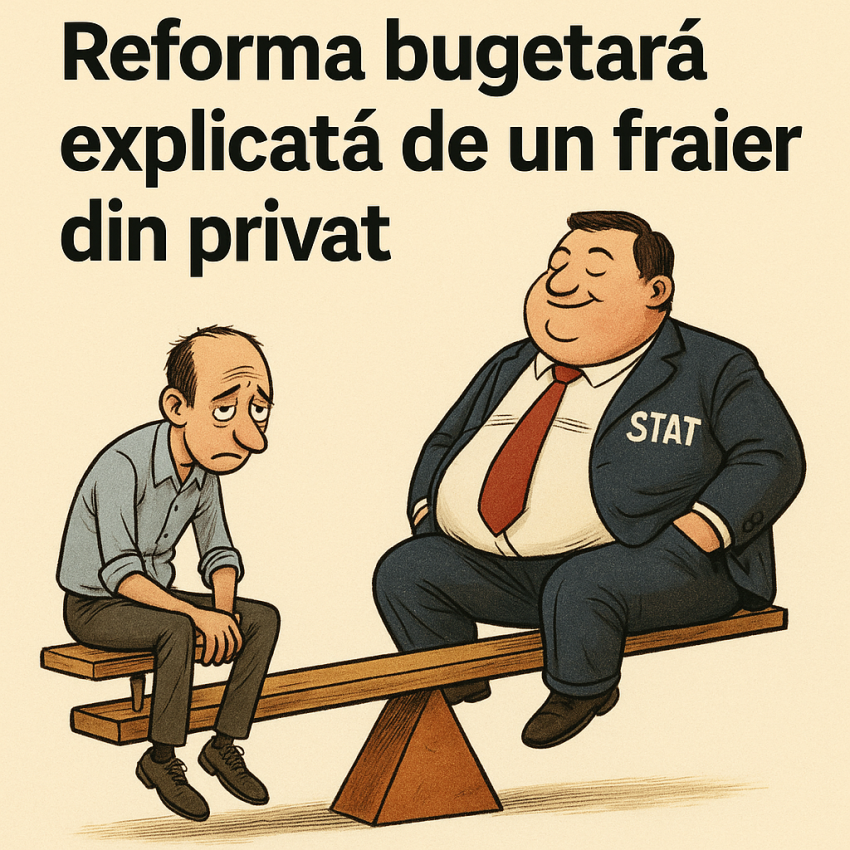 Reducerea bugetara explicata de un fraier din privat.